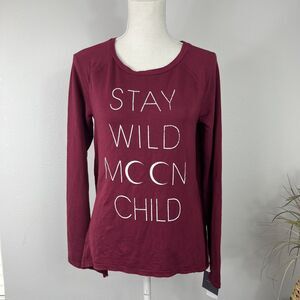 Grayson Threads Womens Shirt Size Small ‘Stay Wild Moon Child’ Long Sleeve NWT